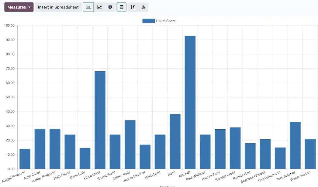 Timesheet-grafico